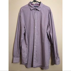 Perry Ellis Red/White Men Button Down